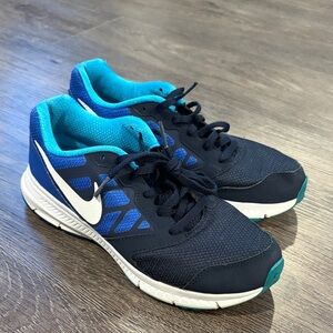 Nike Black and Blue Athletic Sneakers